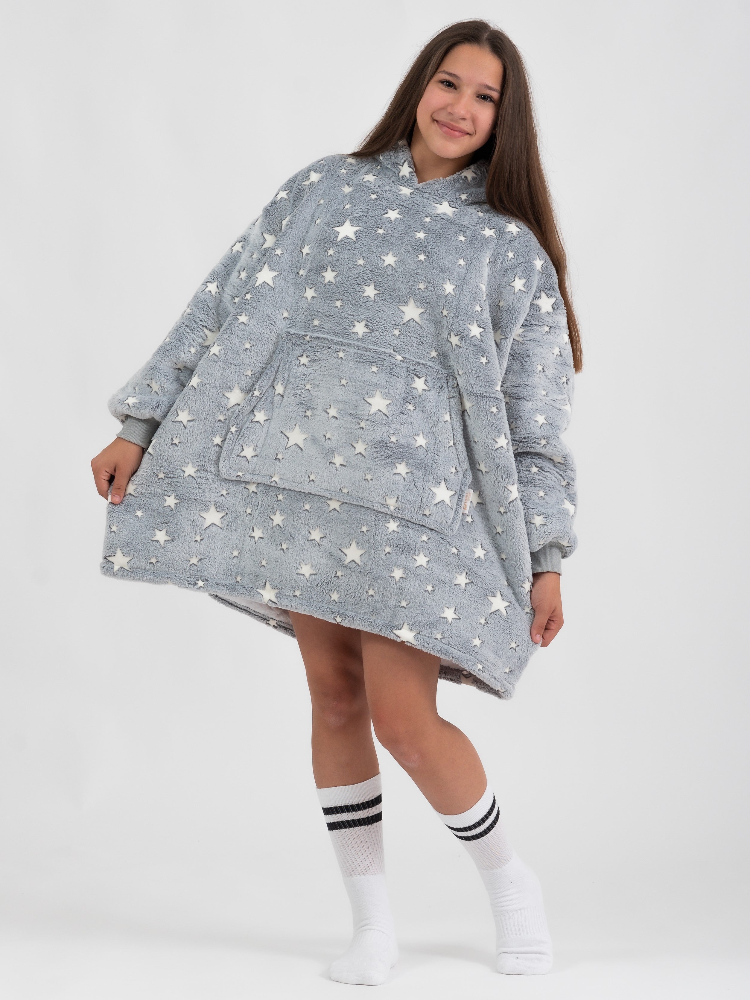 Pofli Fluorescente Cinza Kids - Pofli