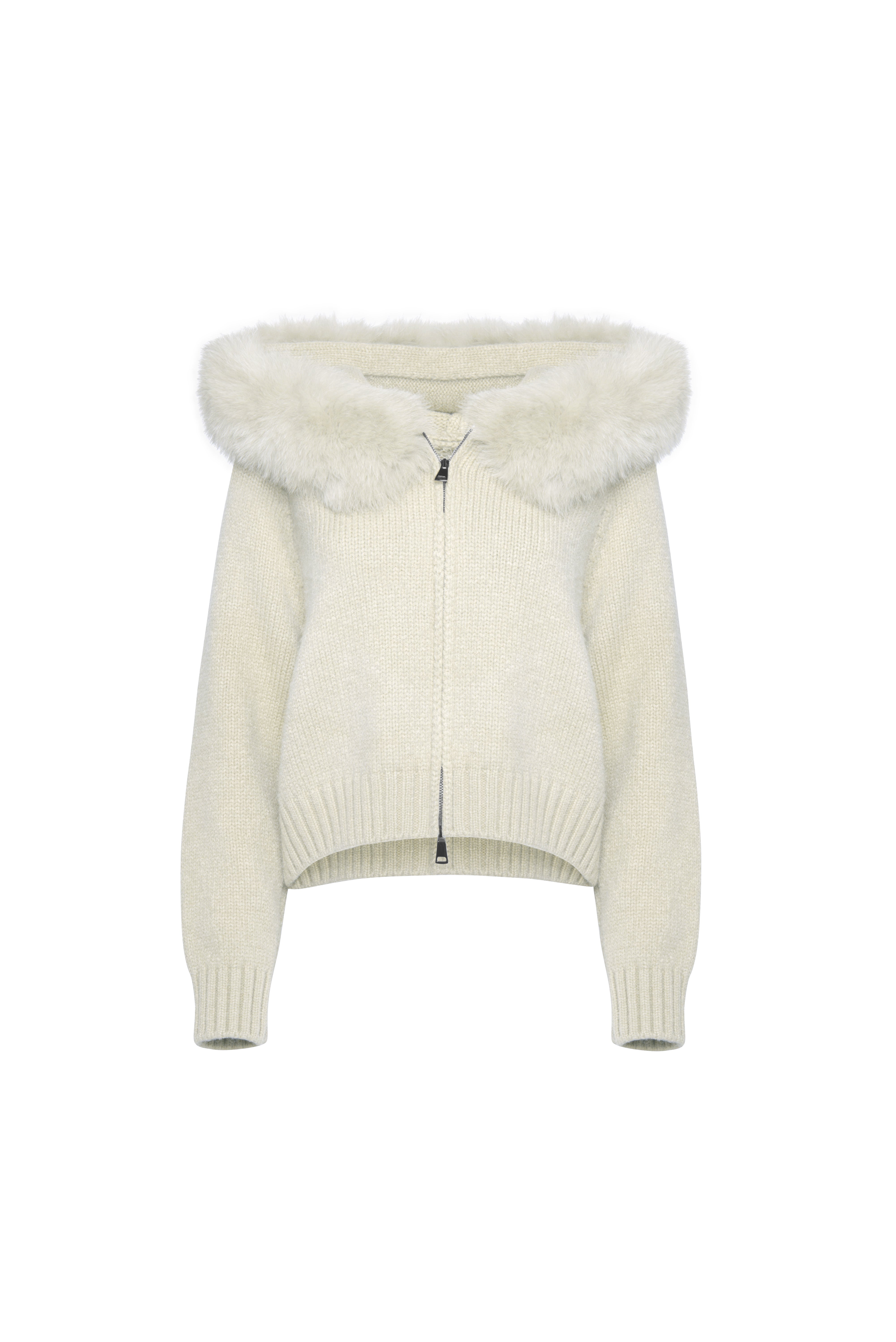 Velvety Cardigan - White