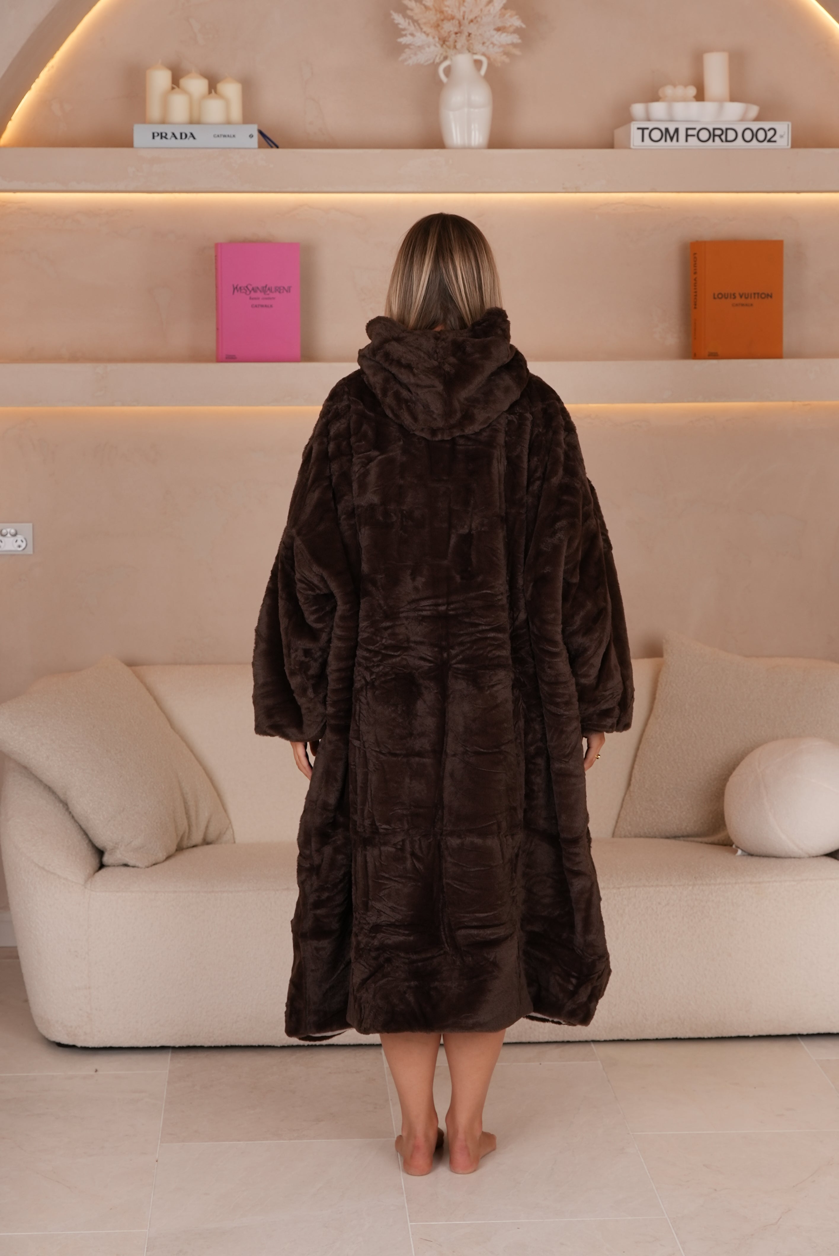 Long Cocoa Oversized Hoodie