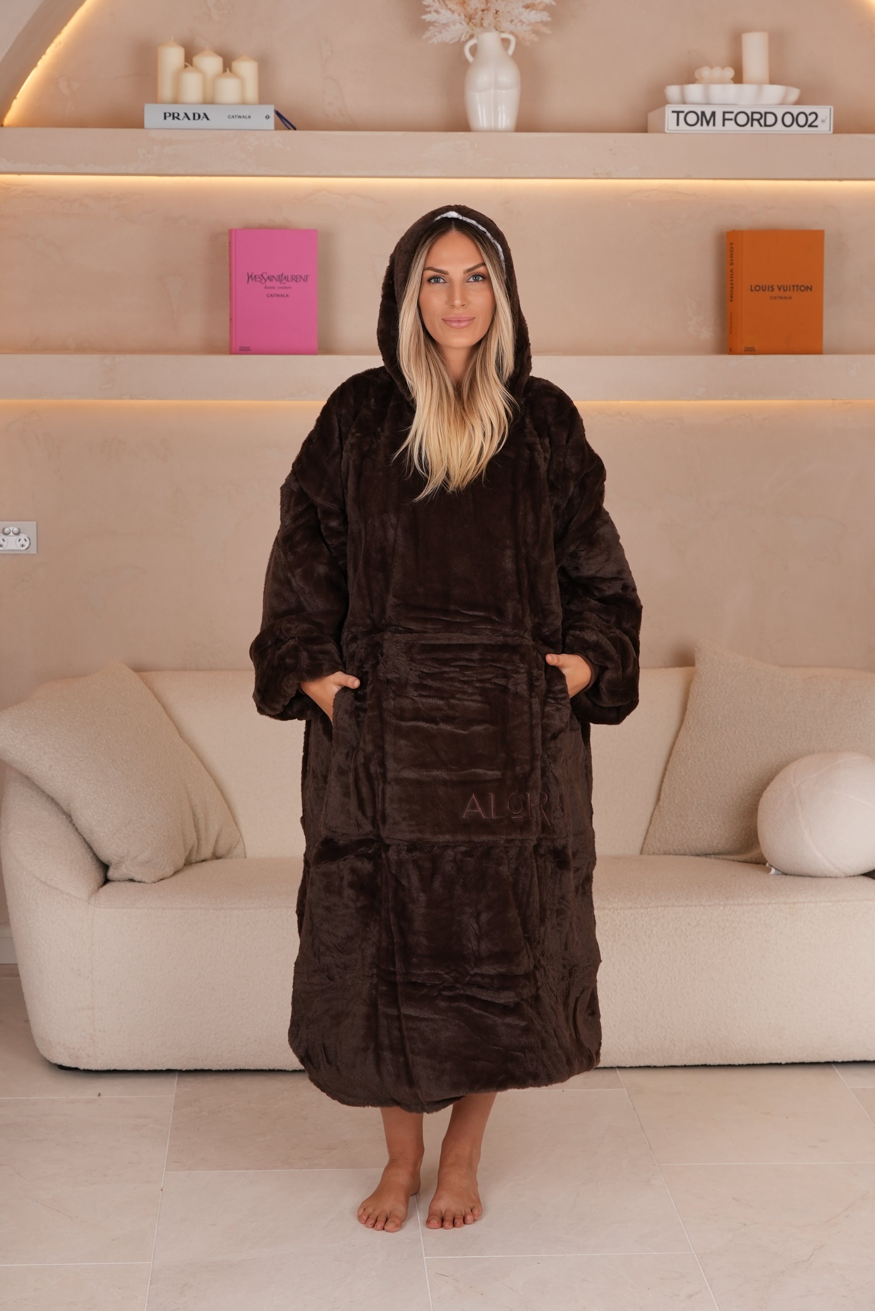 Long Cocoa Oversized Hoodie