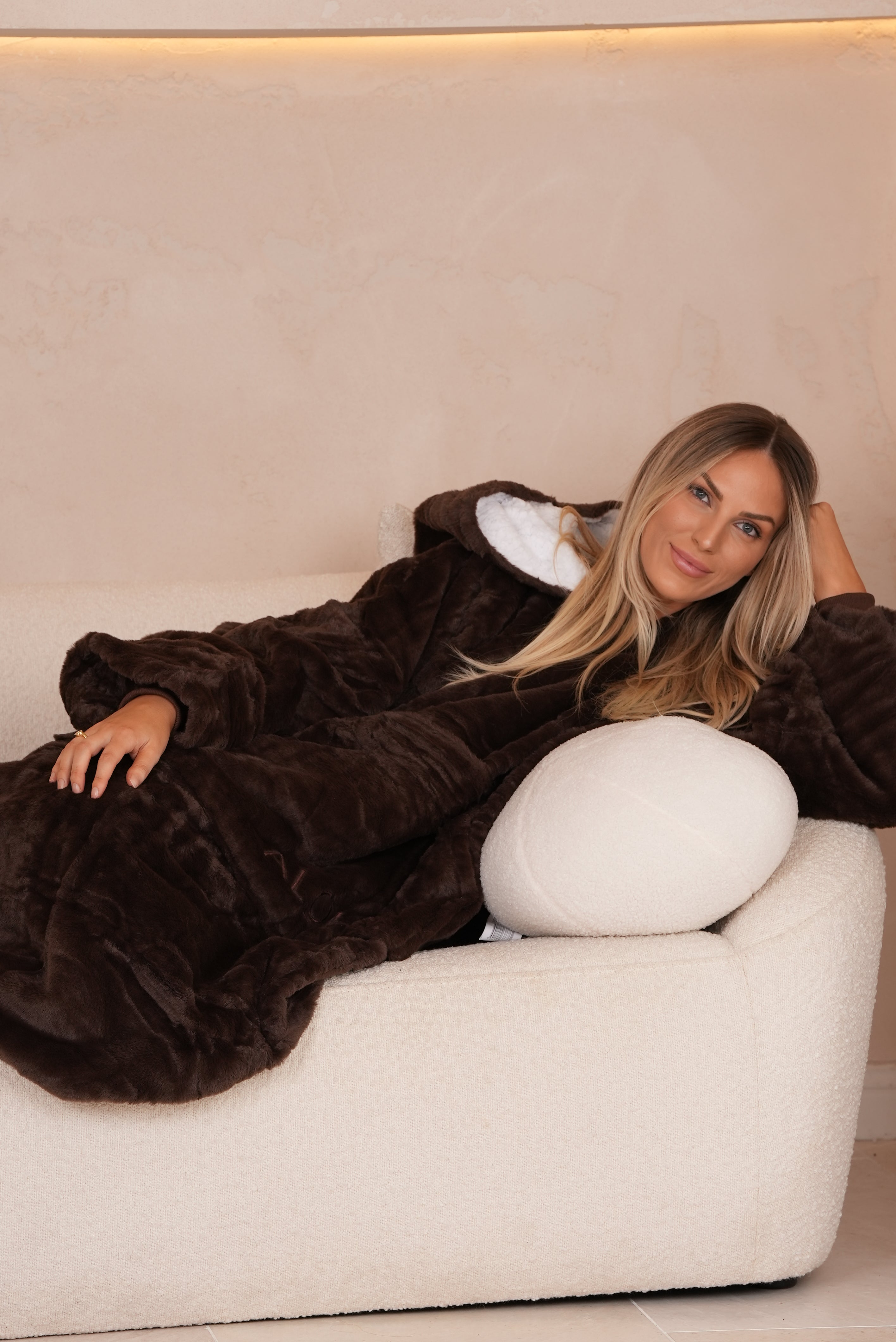 Long Cocoa Oversized Hoodie