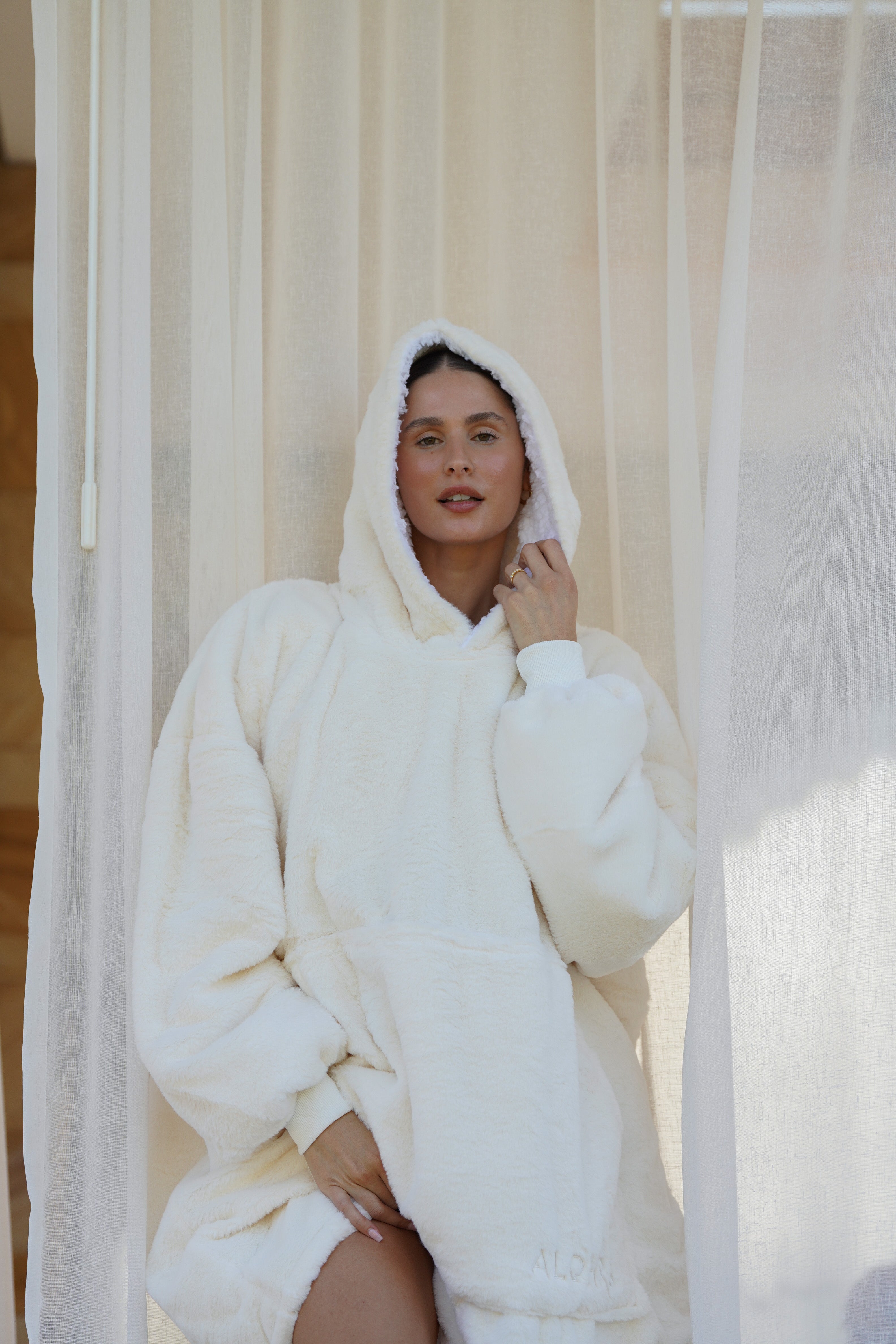 Oversized Hooded Sweatshirt Marshmallow
