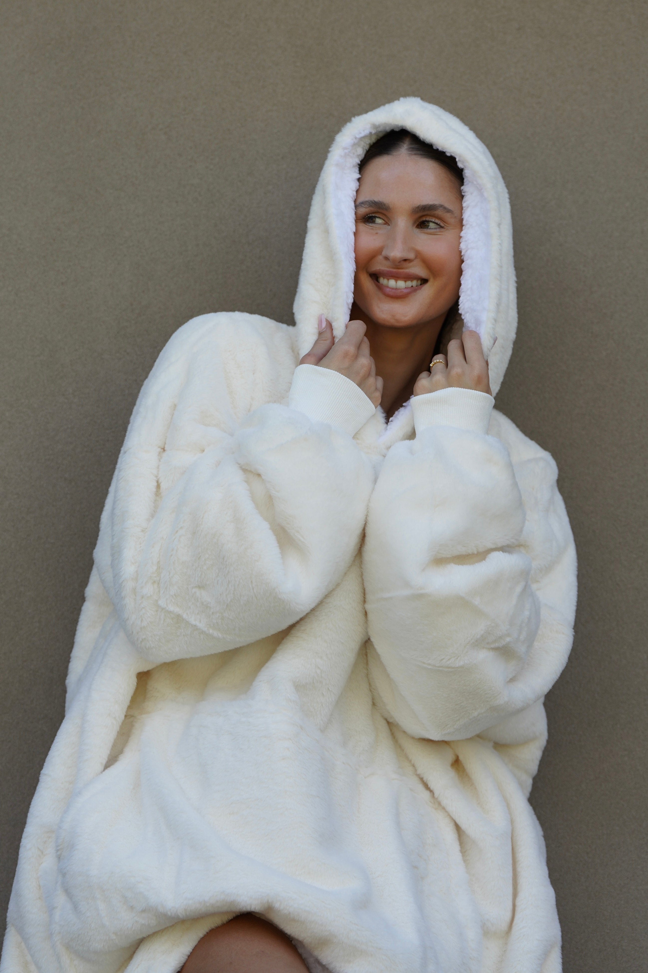 Oversized Hooded Sweatshirt Marshmallow