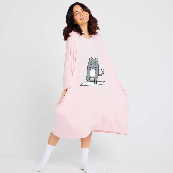 Meditating Cat Nightgown