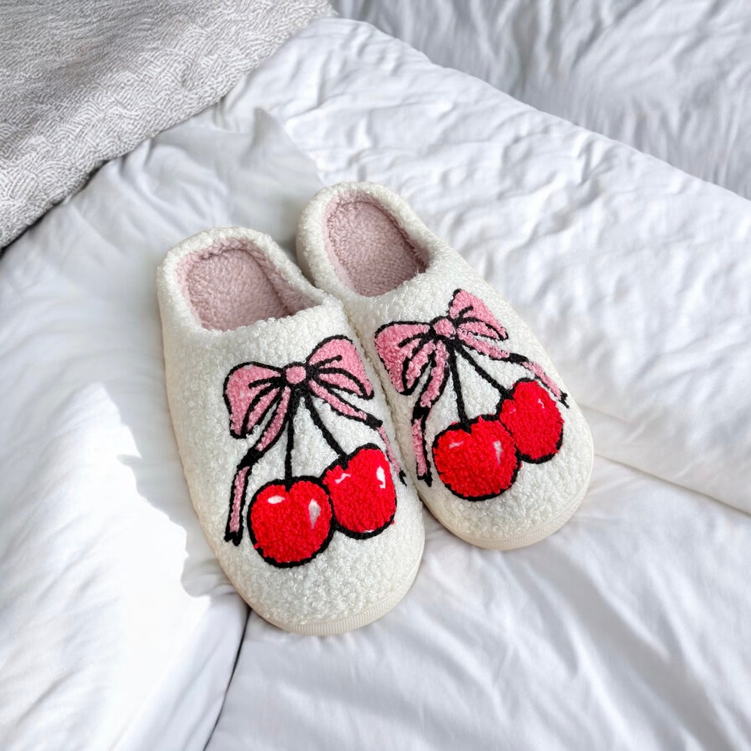 Cherry Tie & Cherish Slippers
