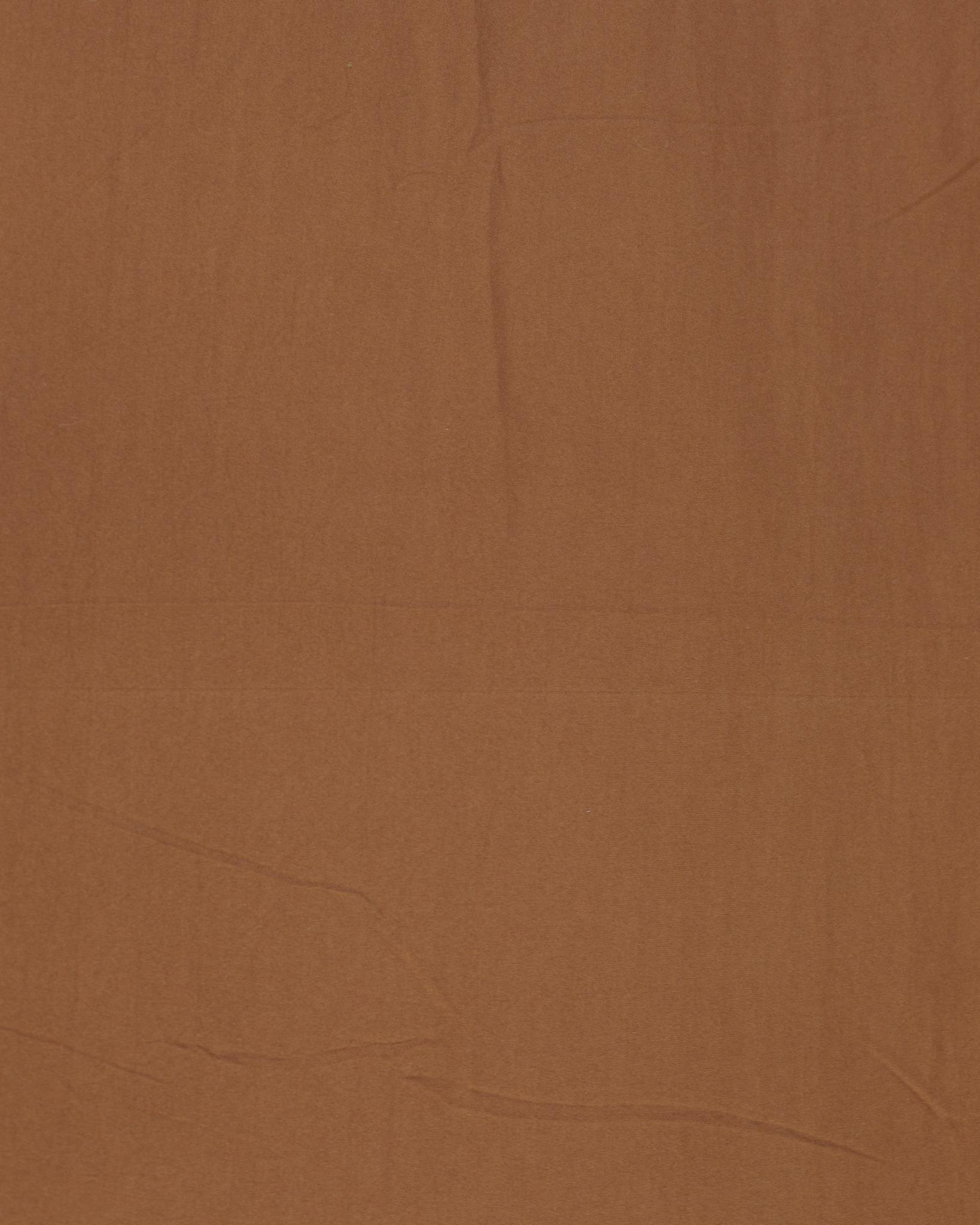 Solid Washed Duvet - Brown