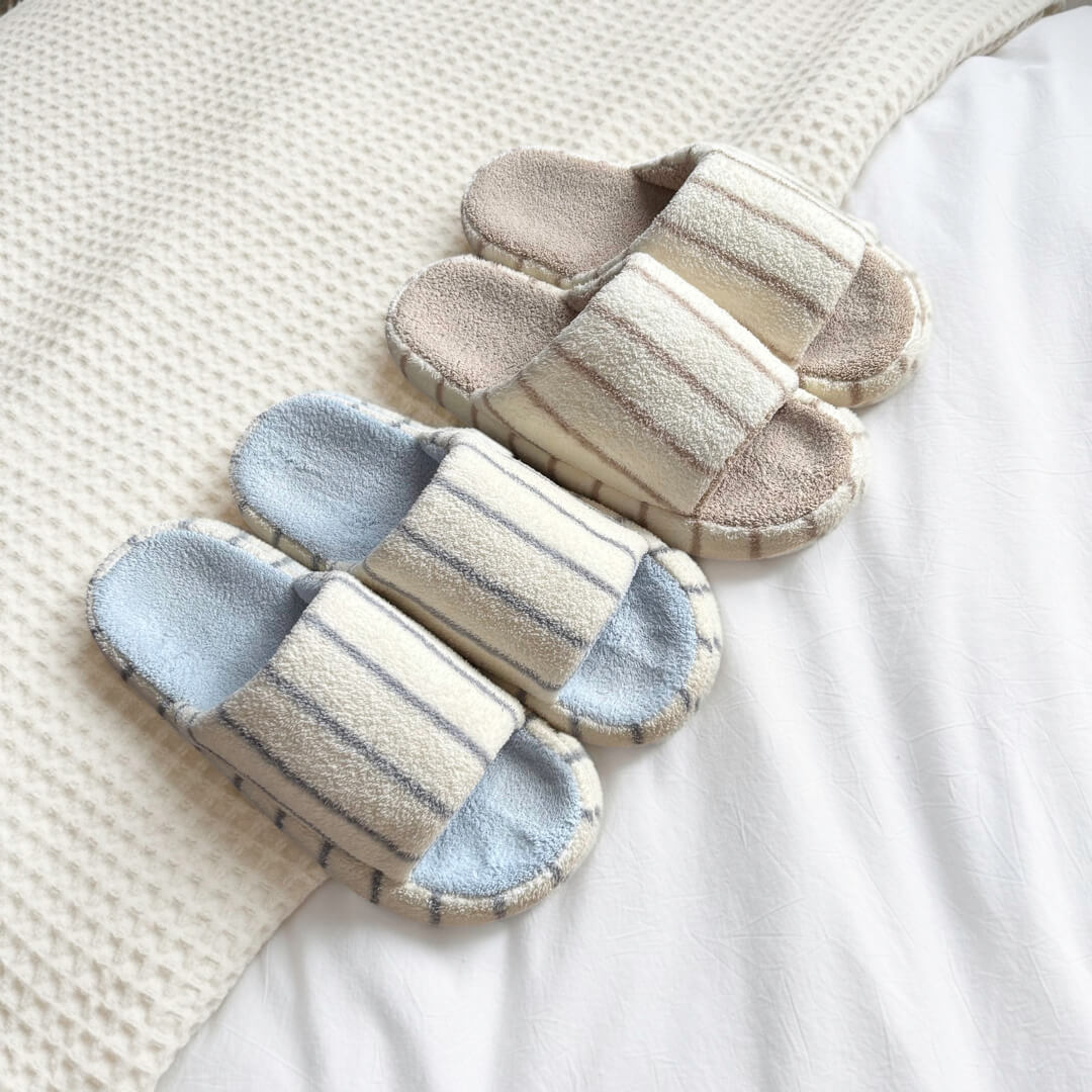 Aria Striped Slippers