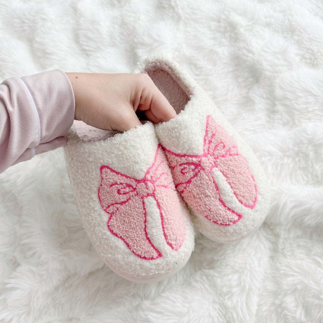 Classic Slippers with Bow