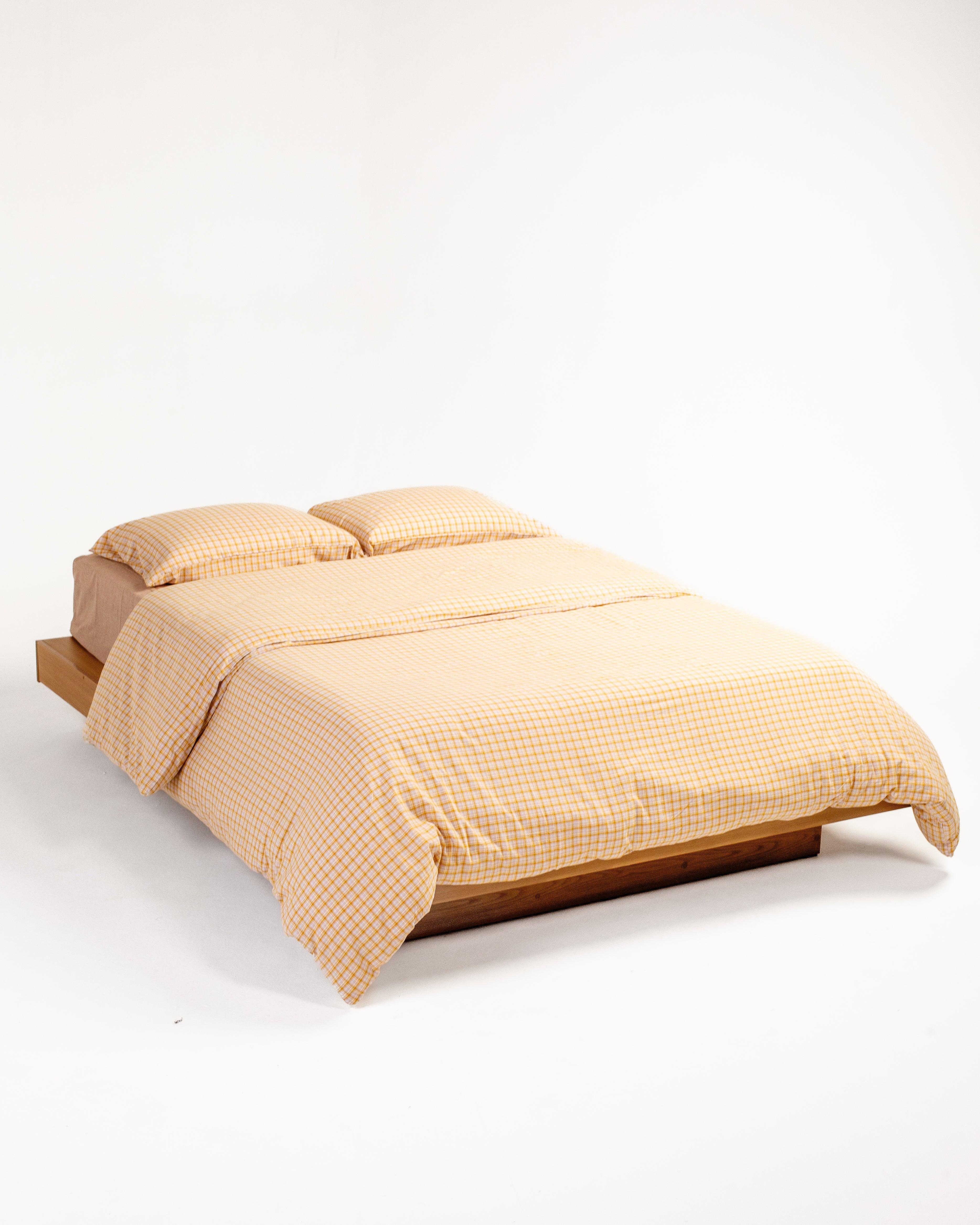 Checkered Duvet Set - Limoncello
