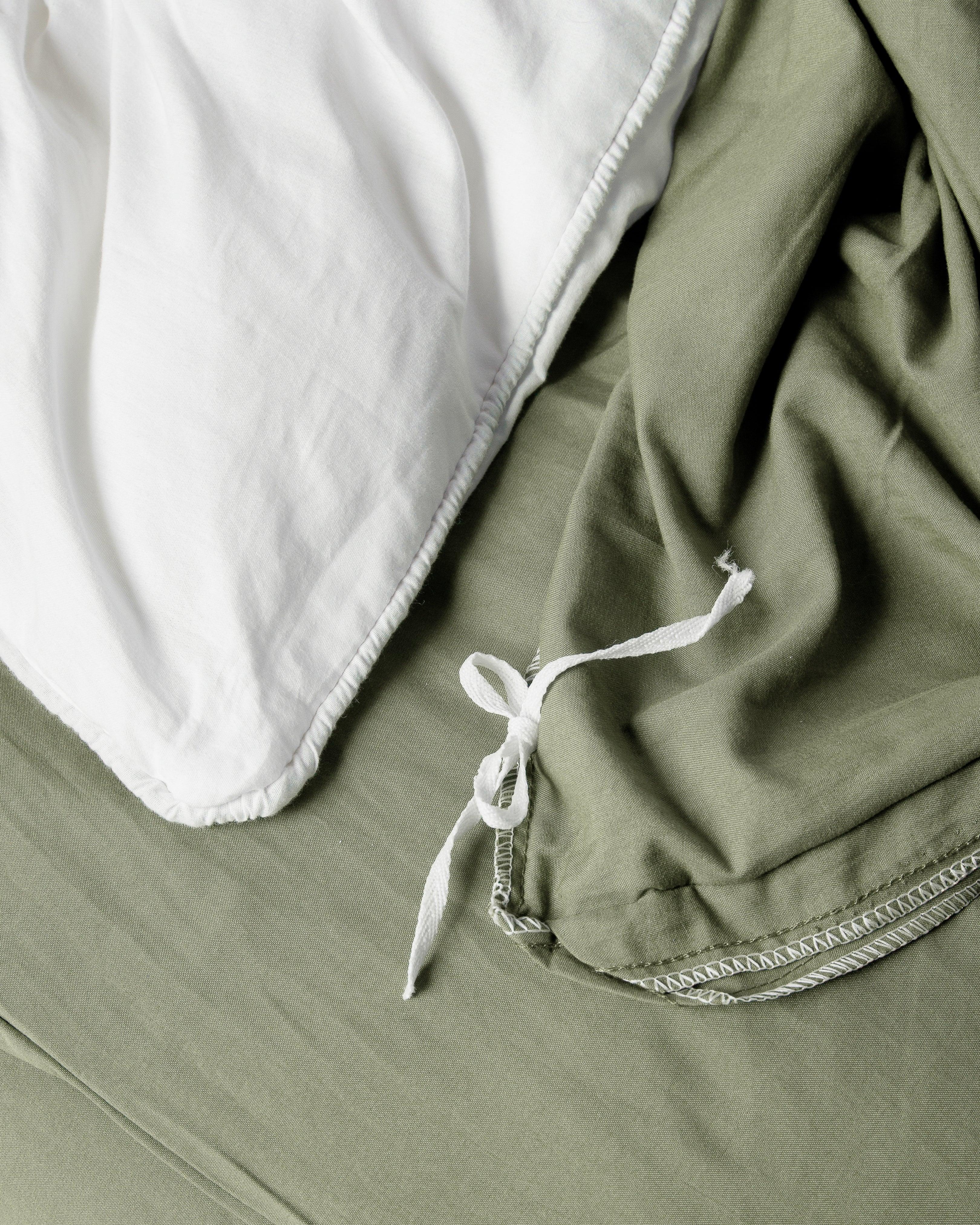 Solid Washed Cotton Duvet - Matcha