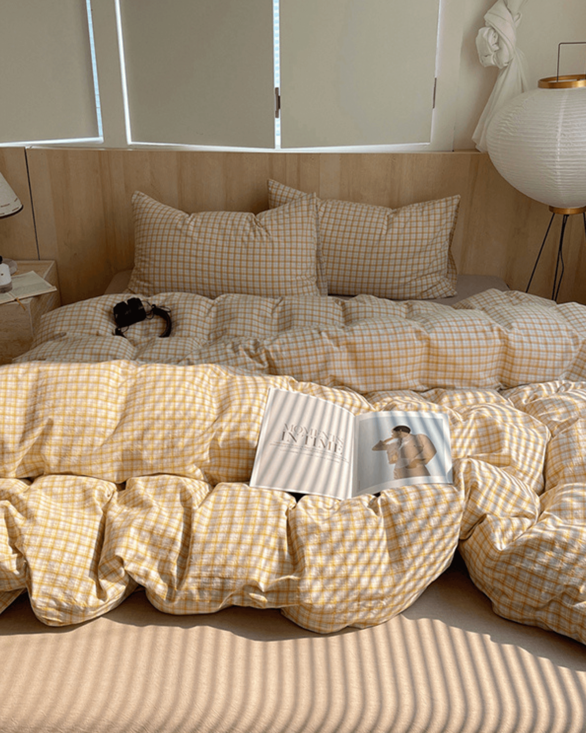 Checkered Duvet Set - Limoncello