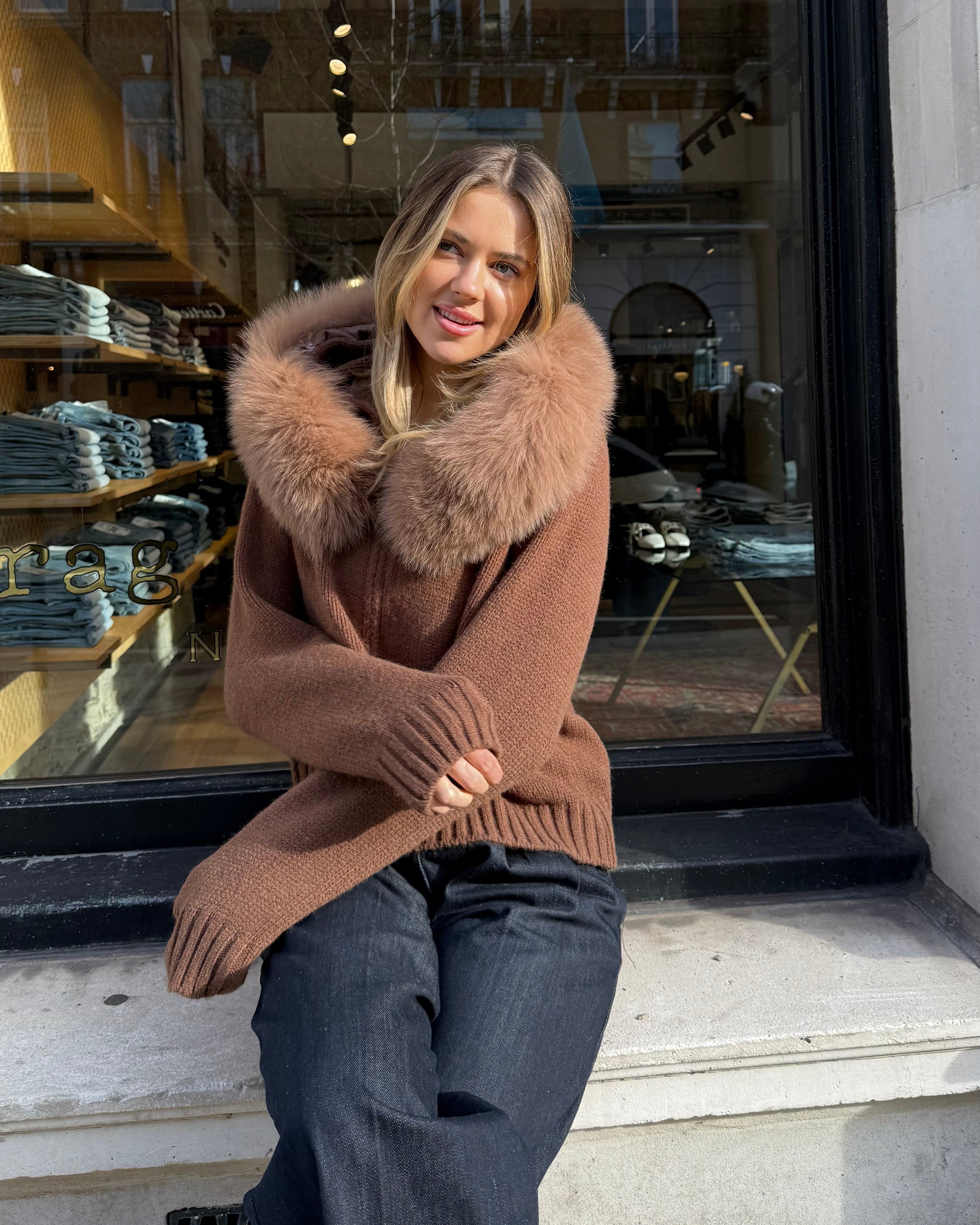 Velvety Cardigan - Sand