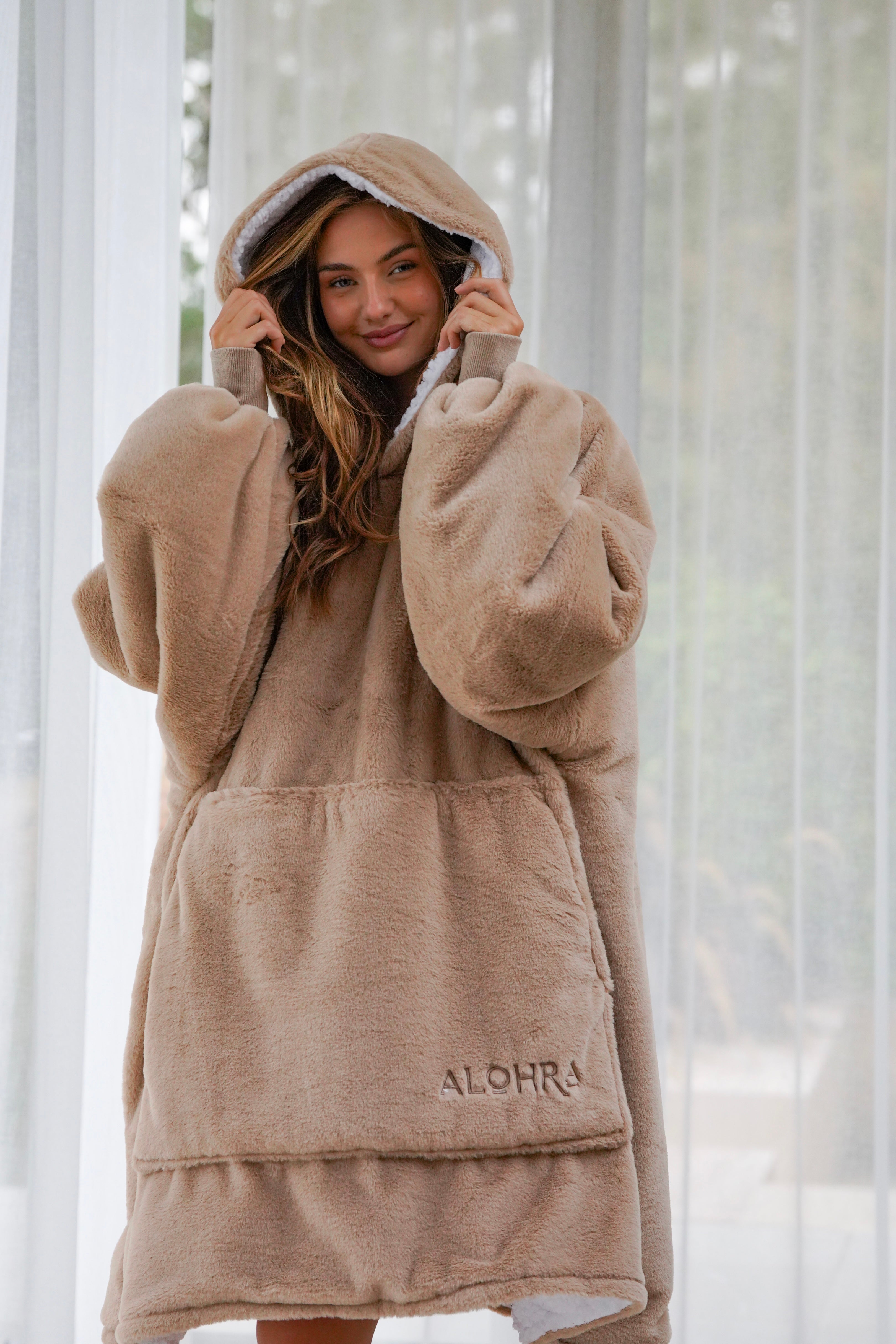 Oversized Hoodie Almond