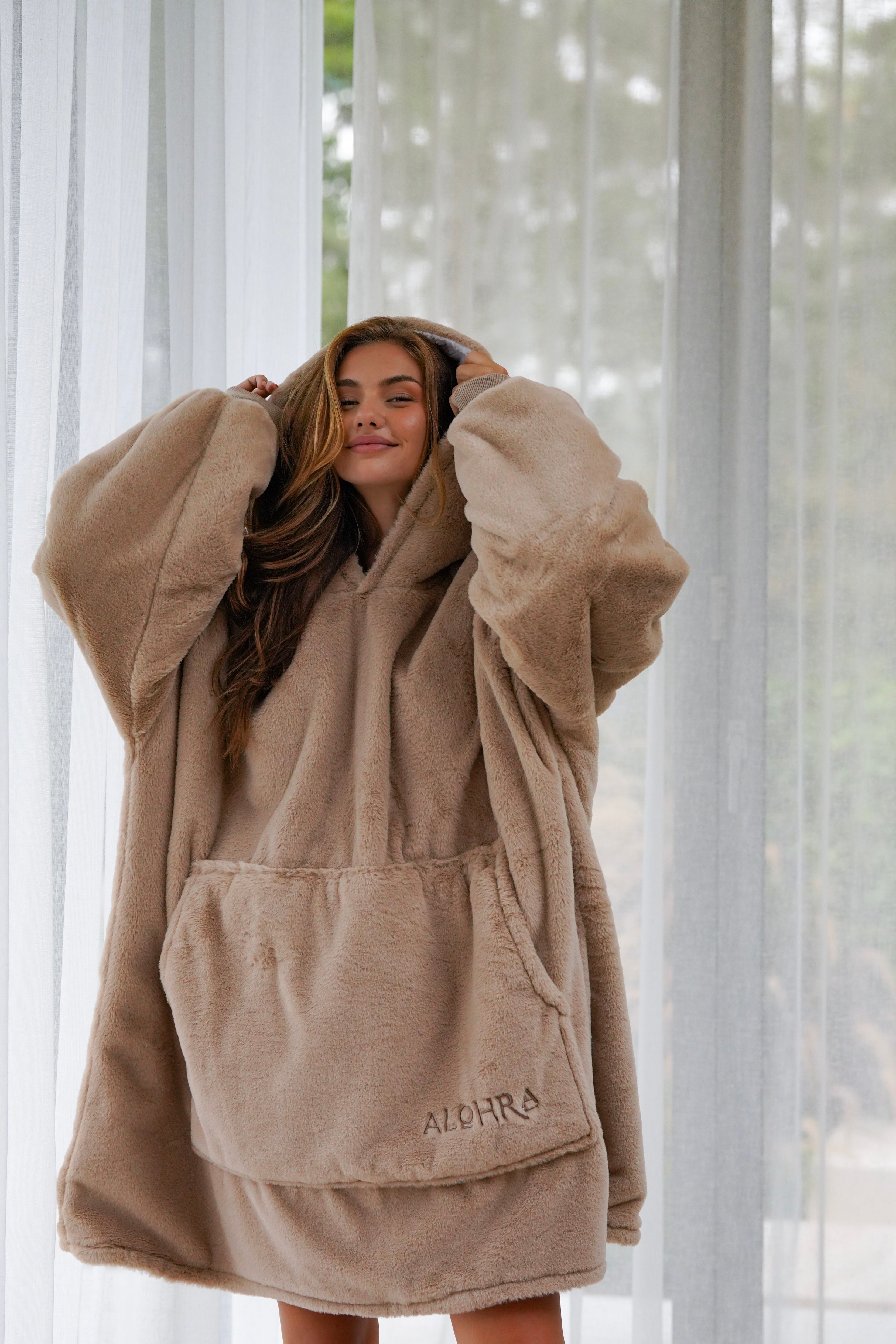 Oversized Hoodie Almond