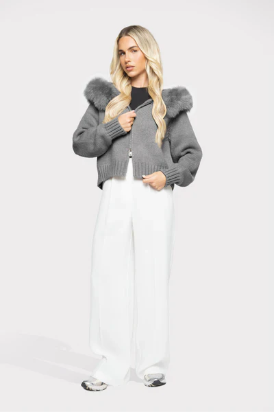 Velvety Cardigan - Gray
