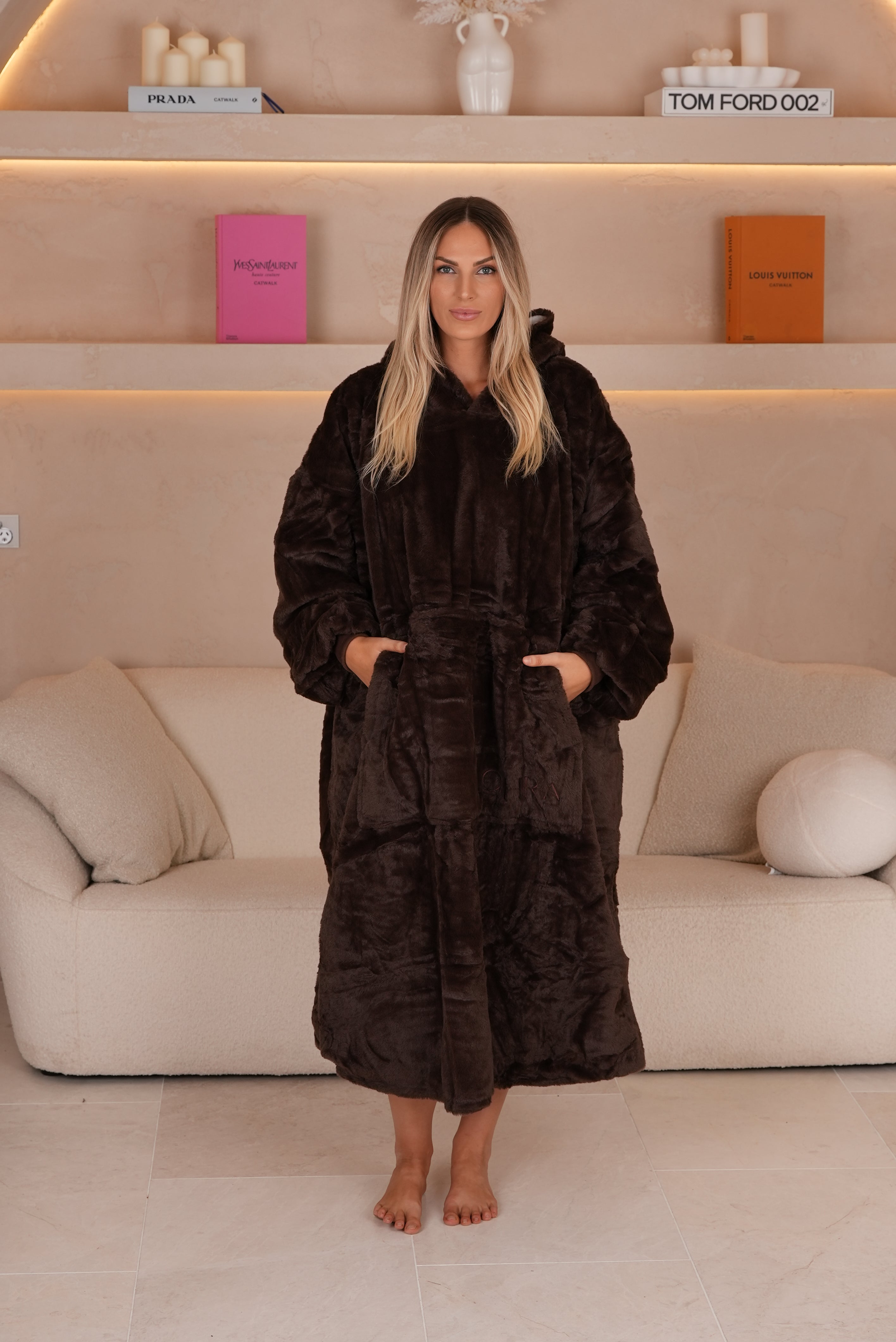 Long Cocoa Oversized Hoodie