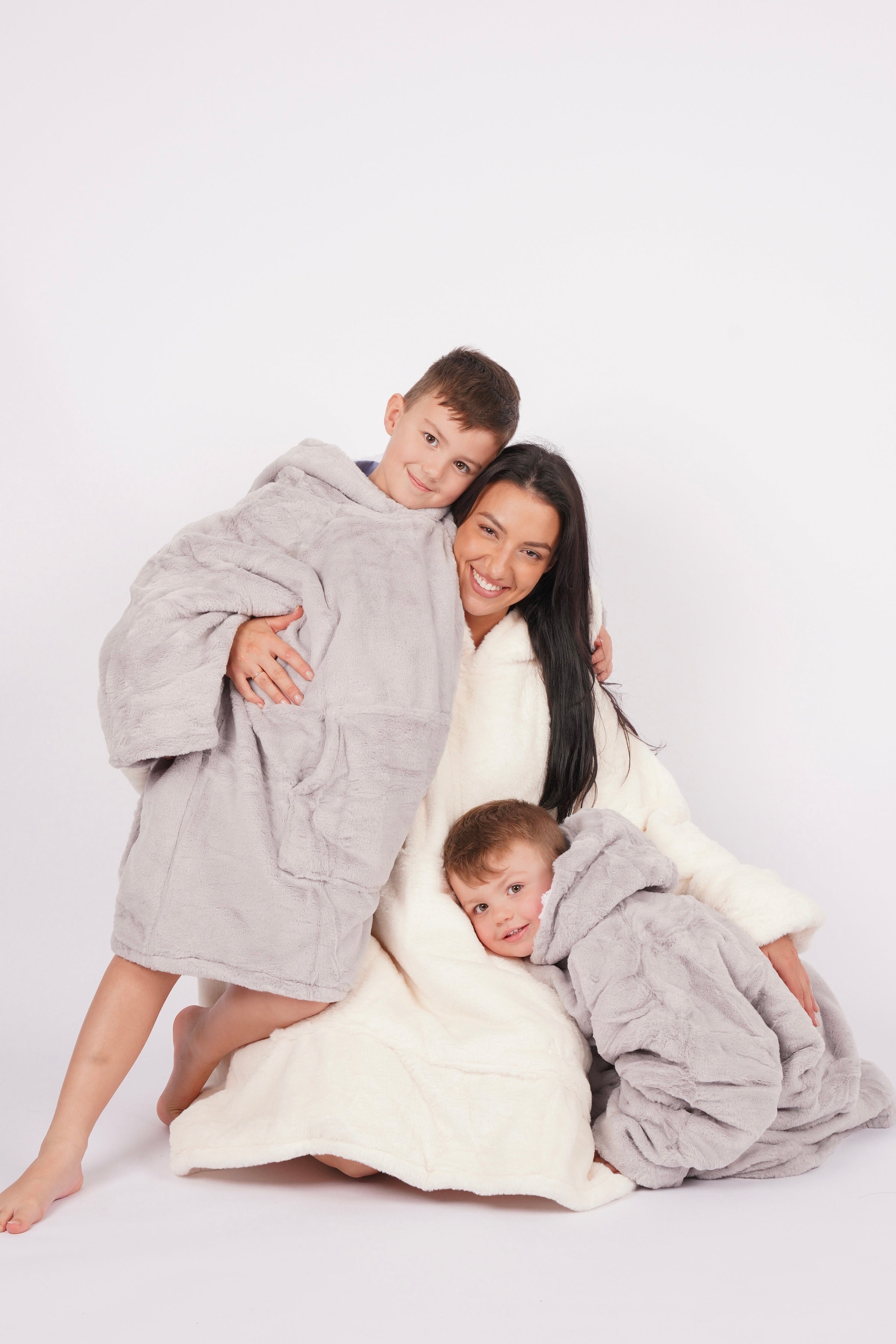 Oversized Hooded Blanket Sweatshirt Mini Cloud