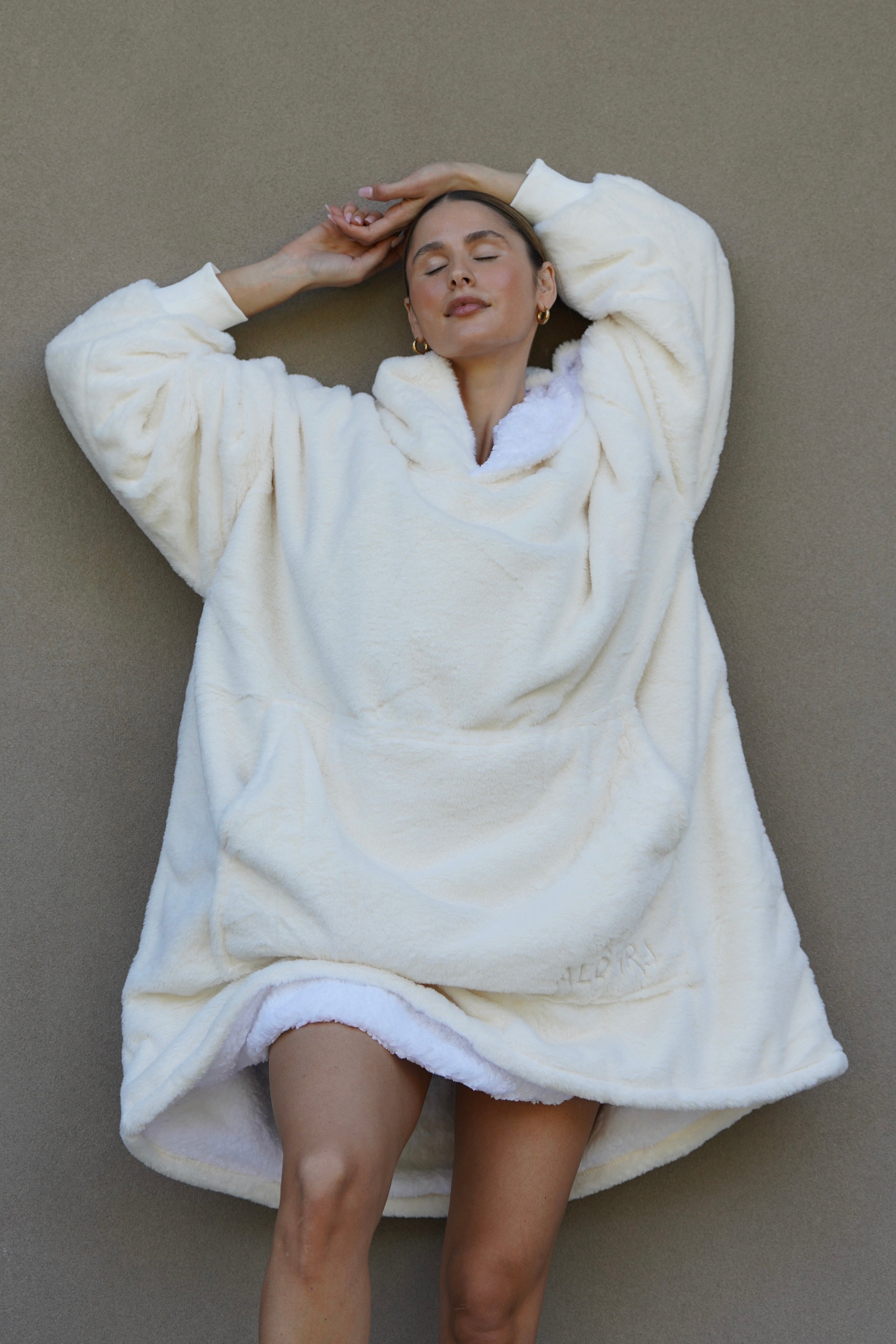 Oversized Hooded Sweatshirt Marshmallow