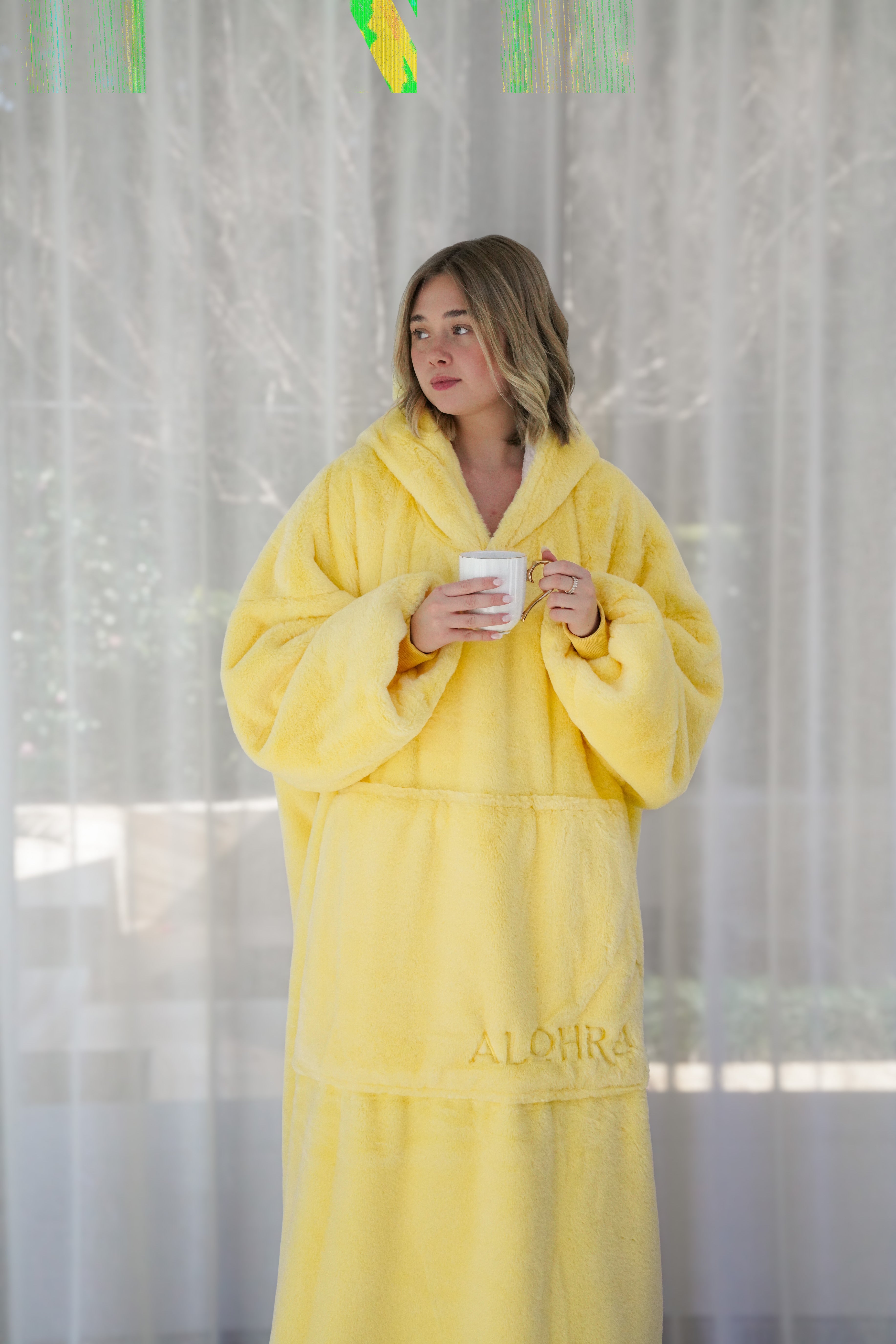 Oversized Hoodie Long Limoncello