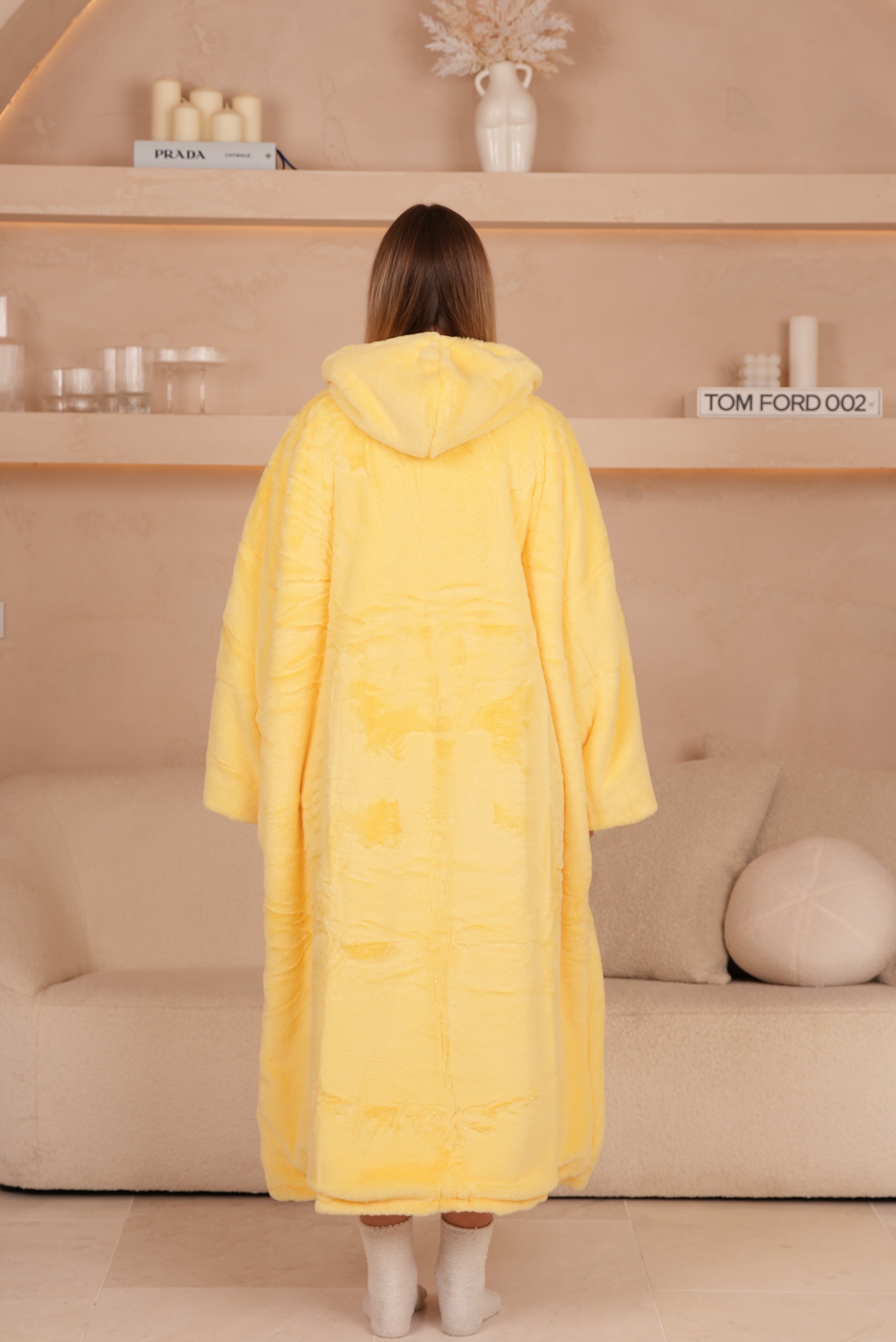 Oversized Hoodie Long Limoncello