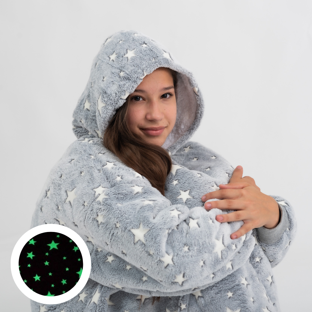 Pofli Fluorescente Cinza Kids - Pofli