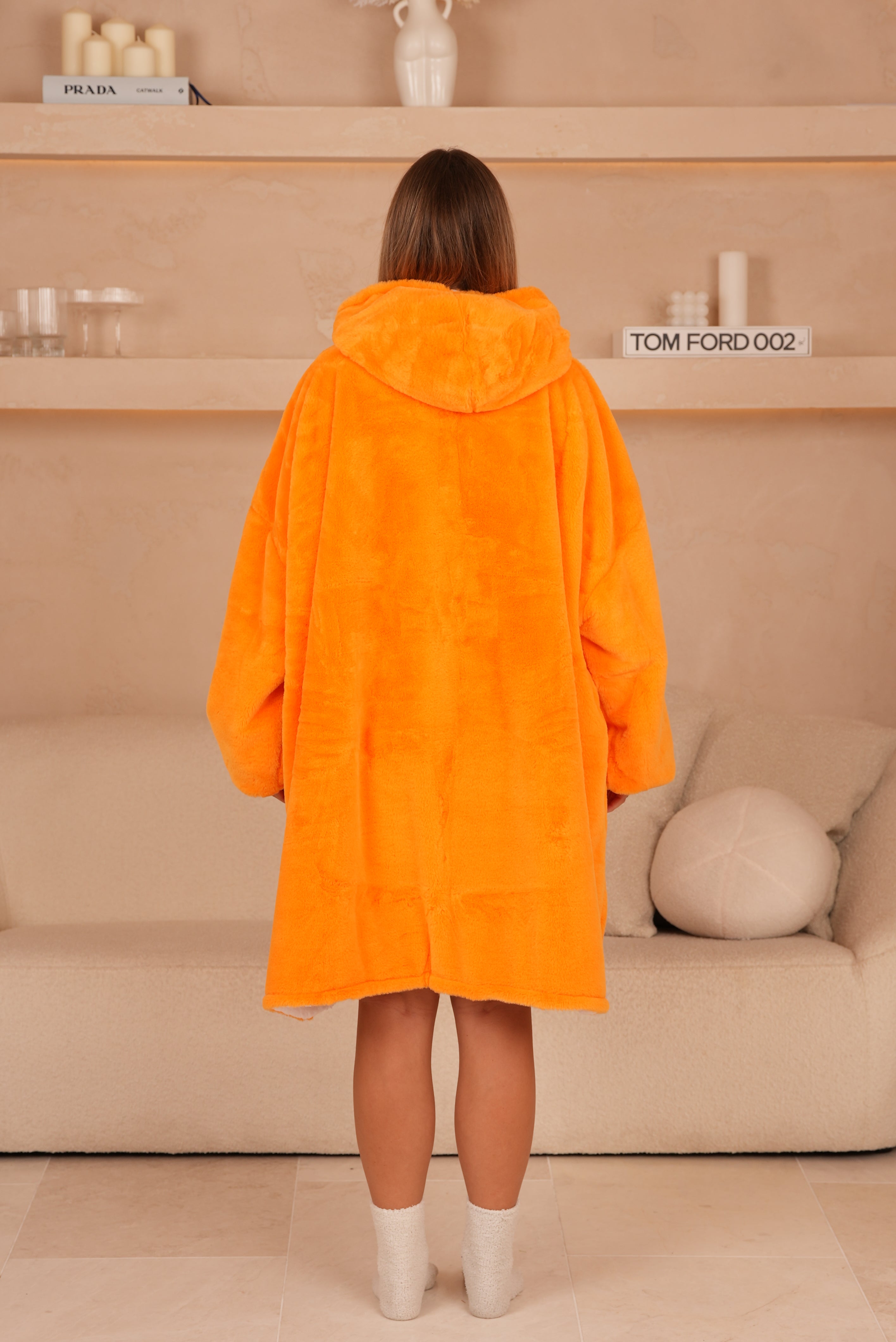 Oversized Hoodie Papaya