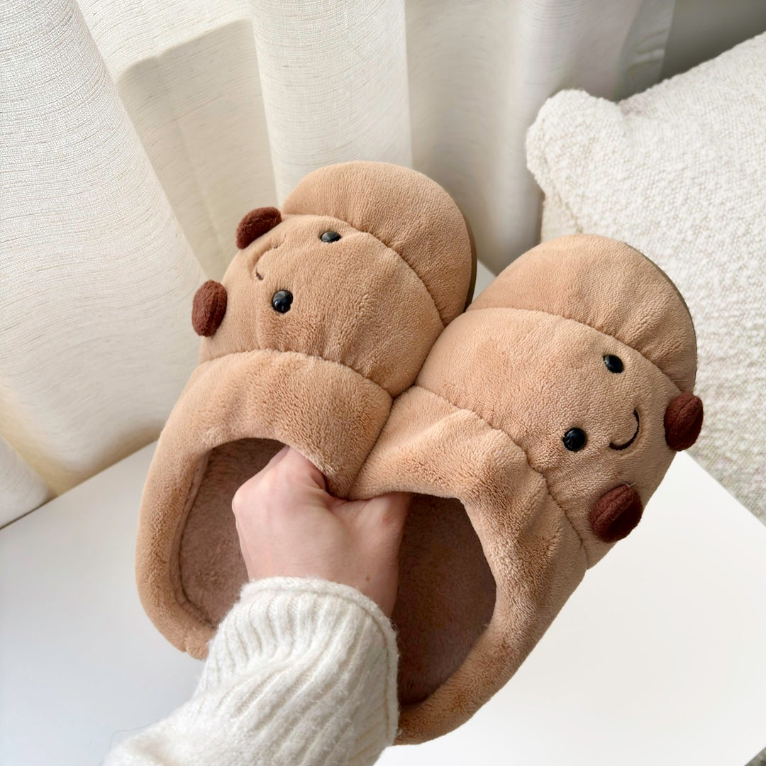 Happy Croissant Slippers