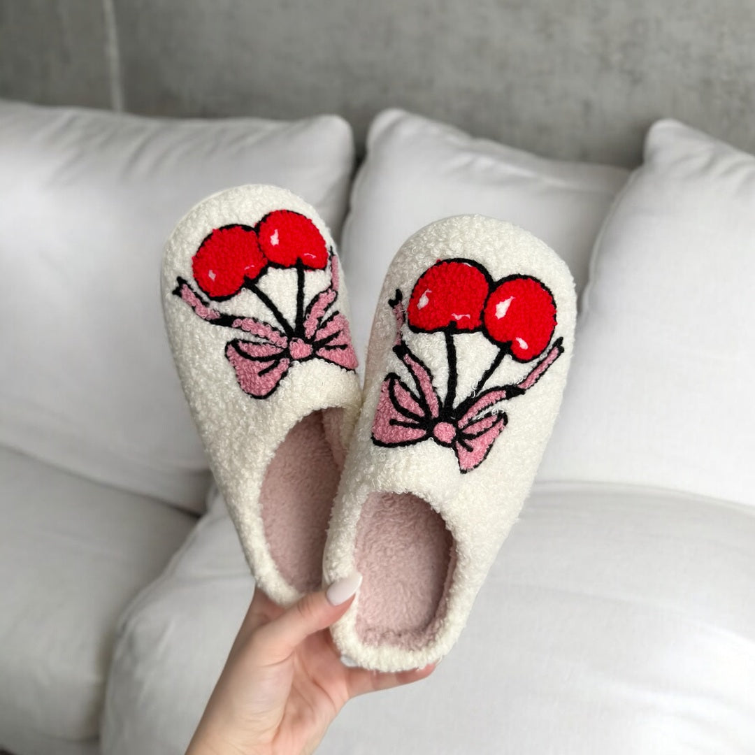 Cherry Tie & Cherish Slippers