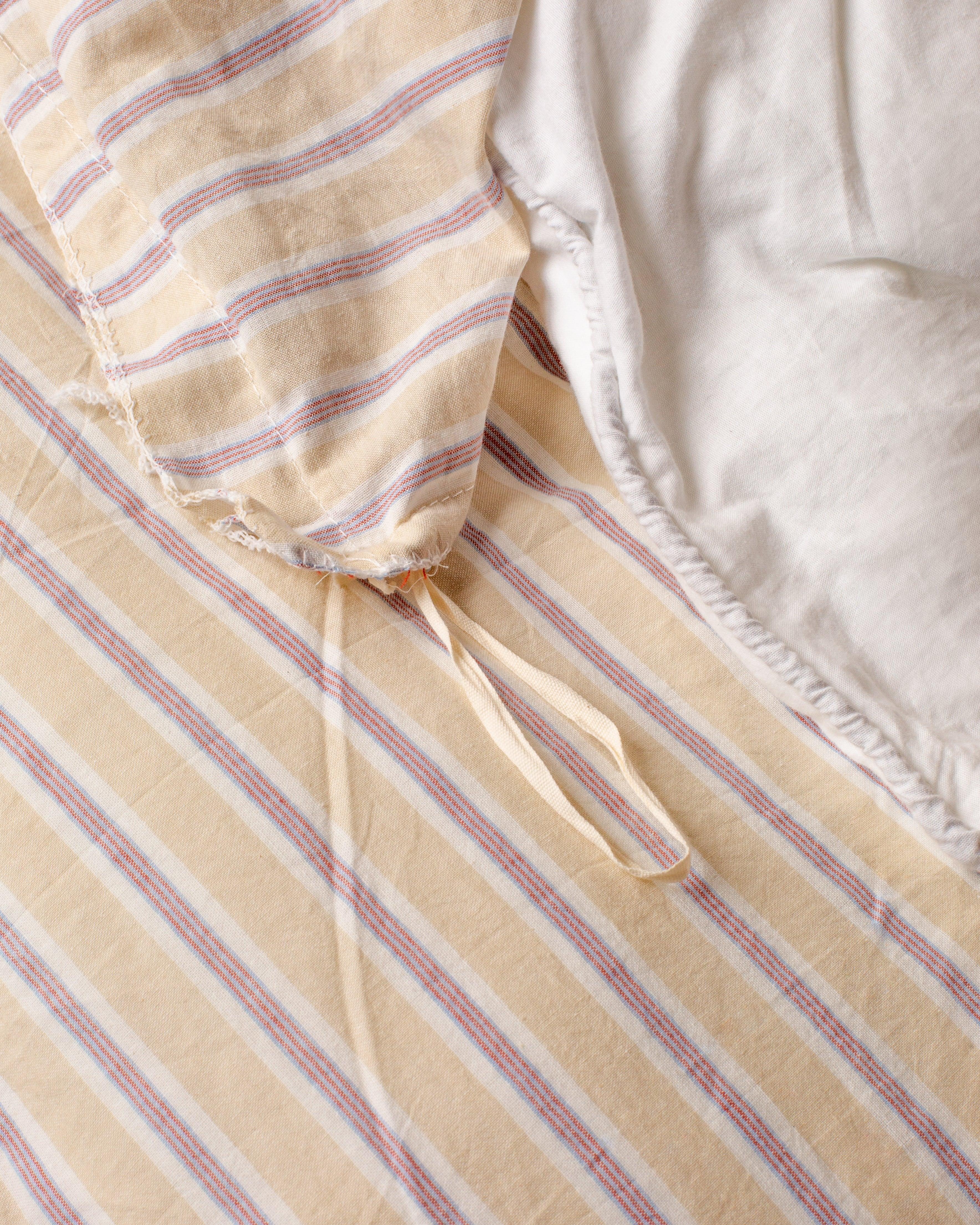Cotton Stripes Duvet - Cream