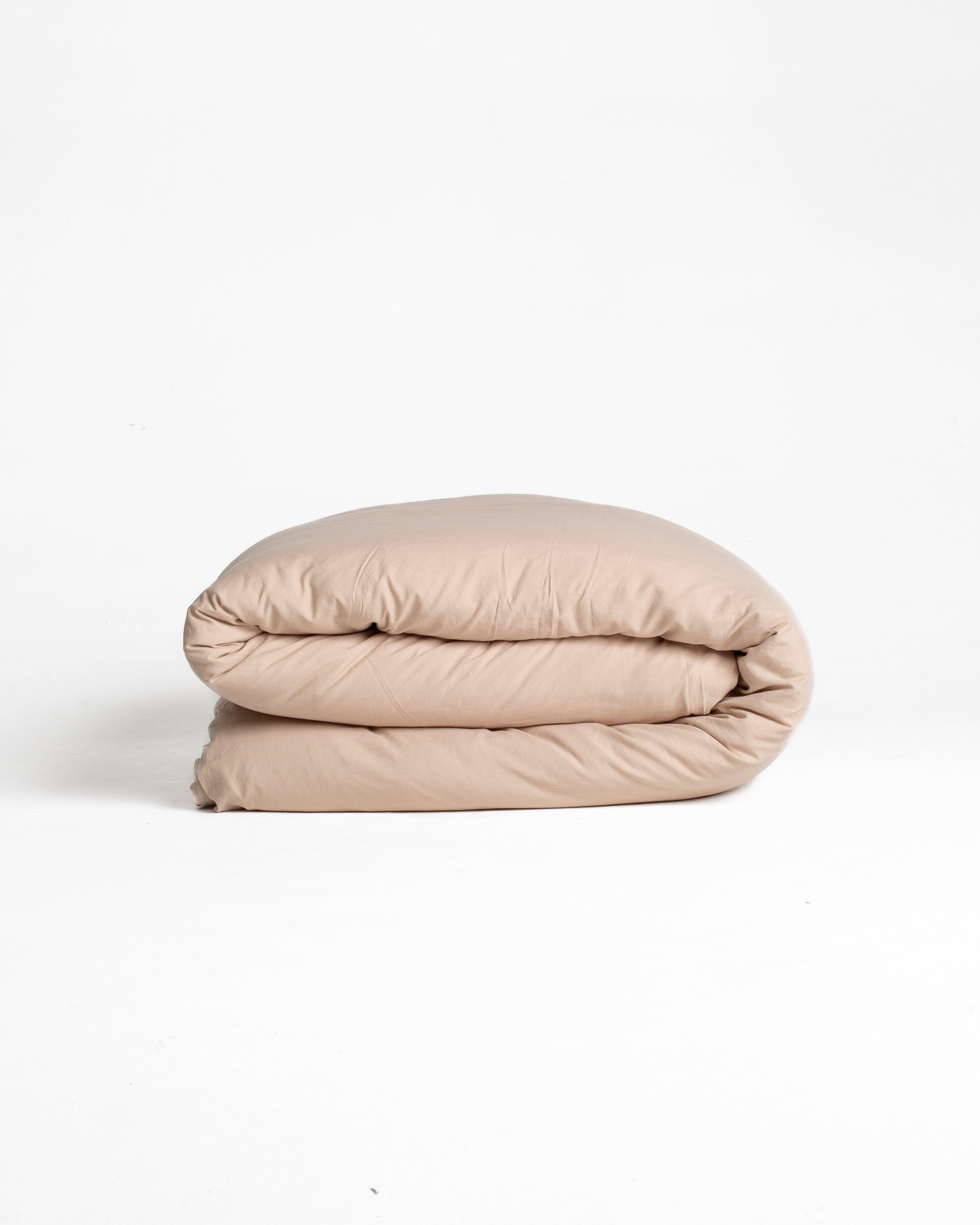 Solid Washed Cotton Duvet - Vanilla