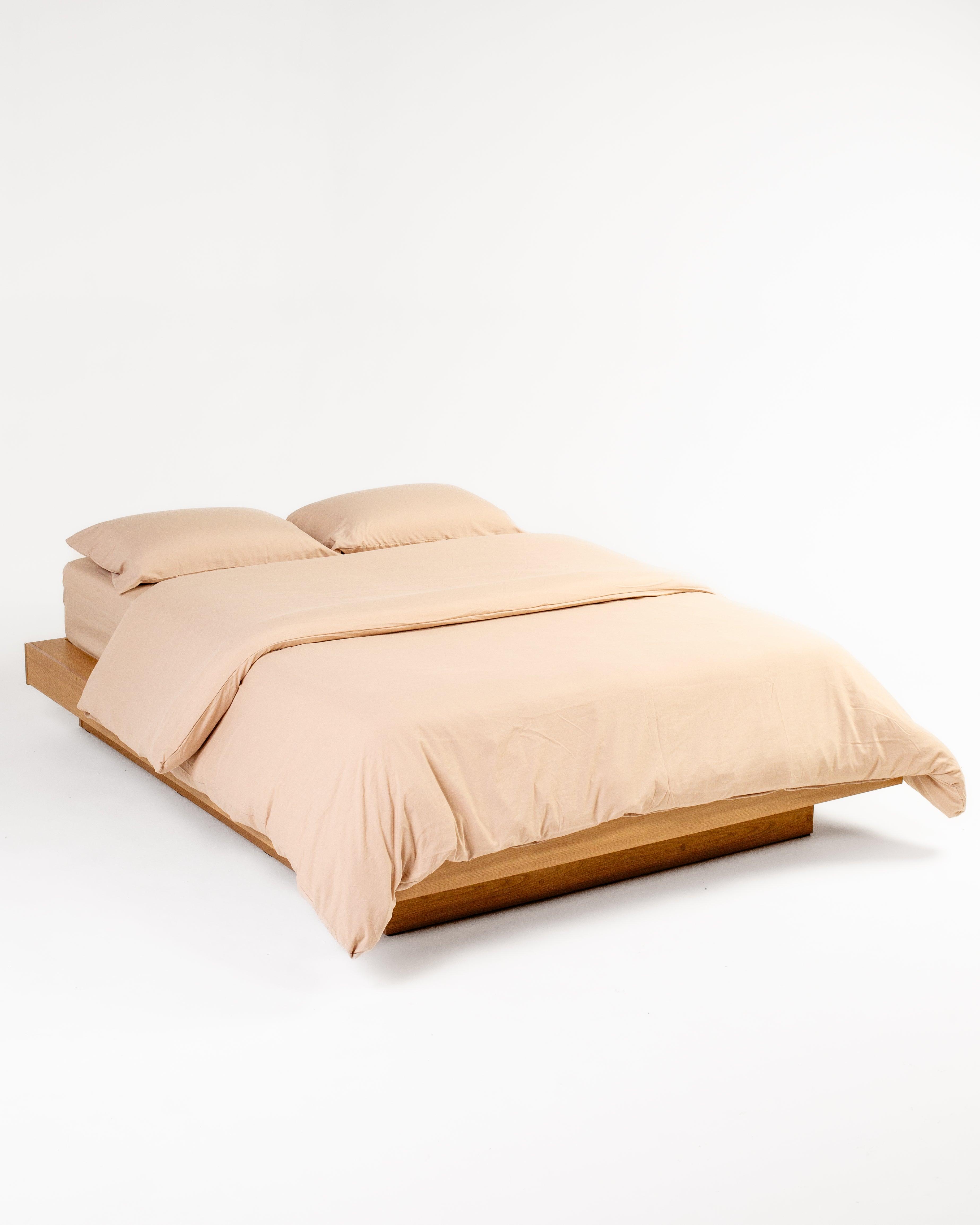 Solid Washed Duvet Set - Vanilla