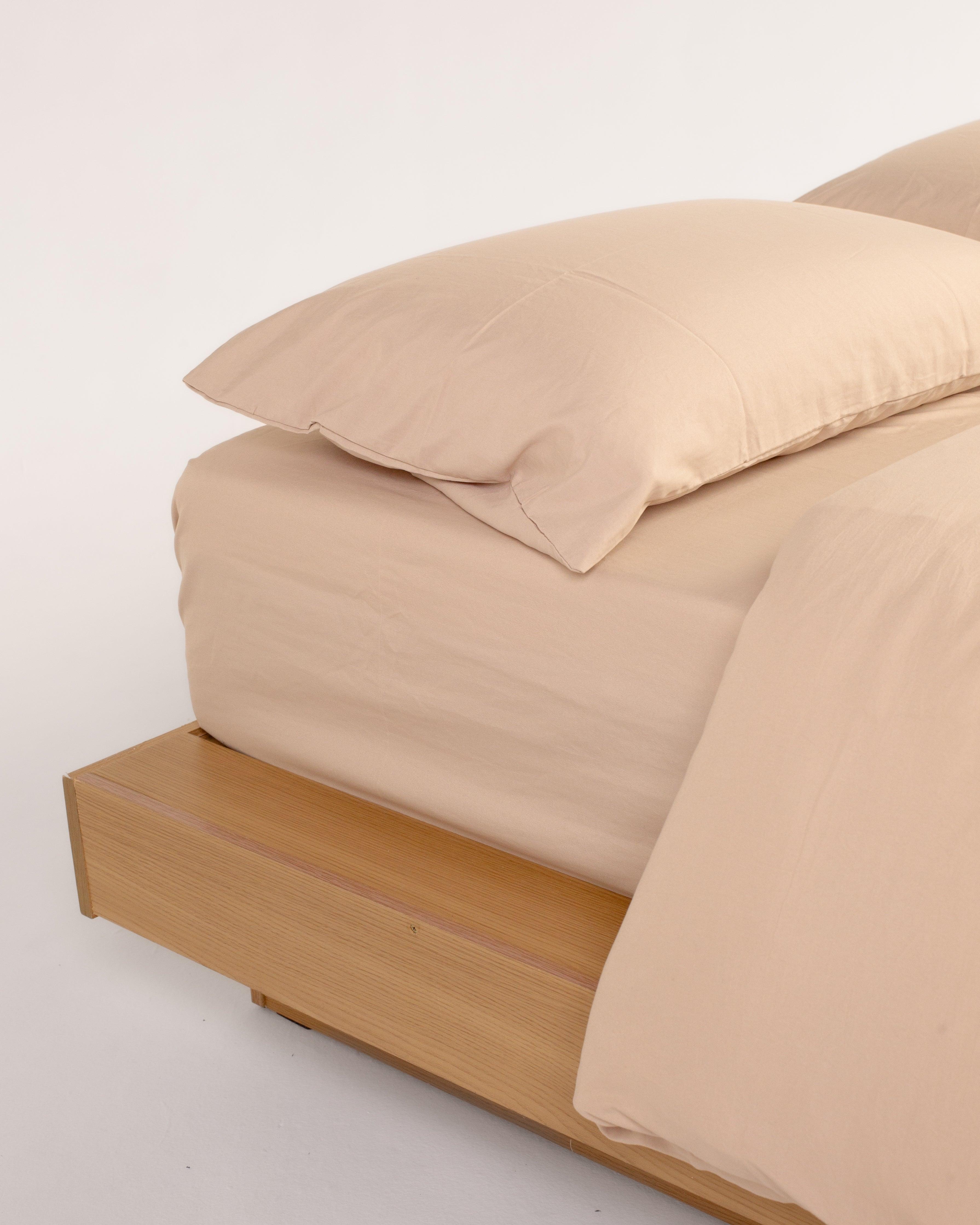Solid Washed Duvet Set - Vanilla