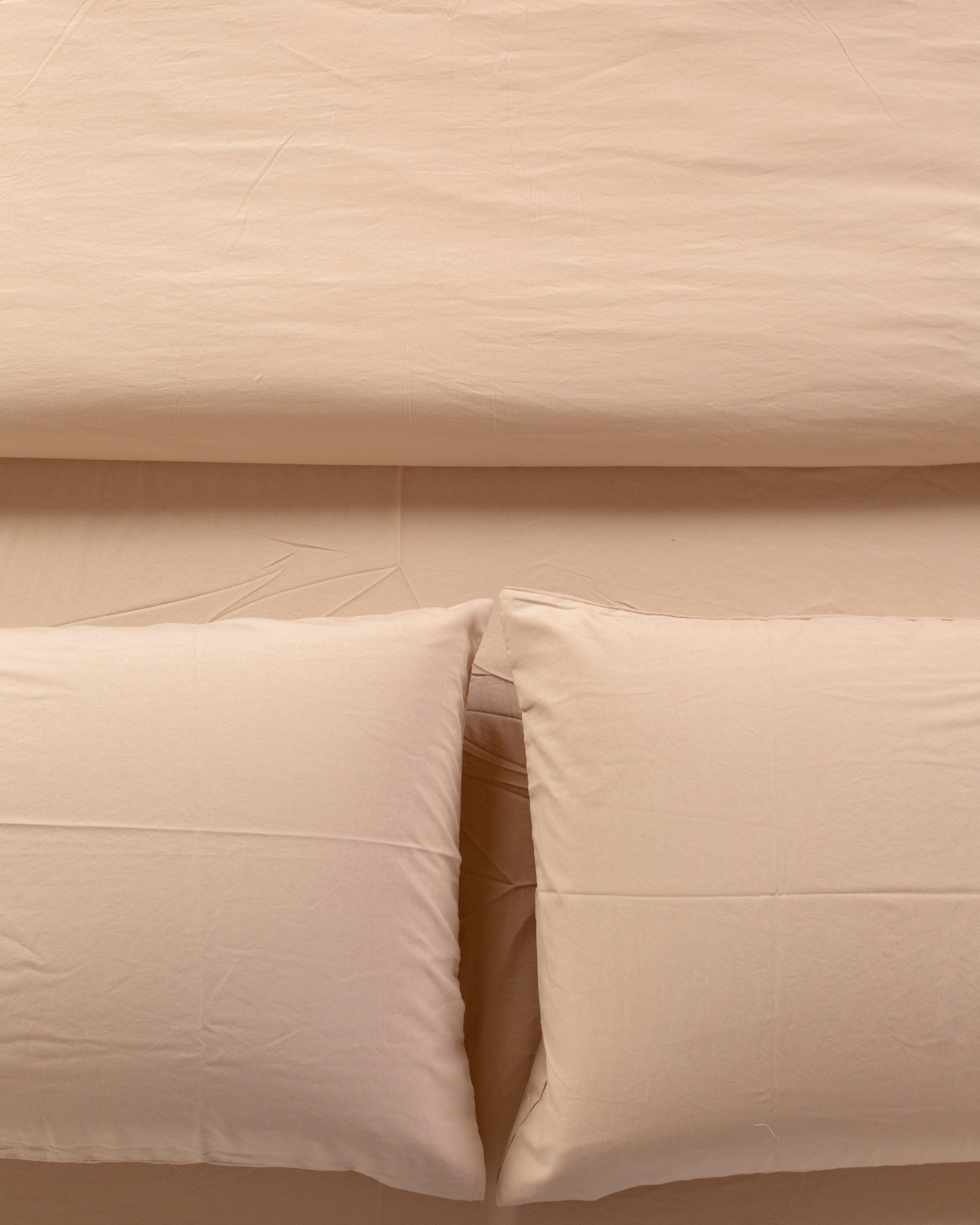 Solid Washed Duvet Set - Vanilla
