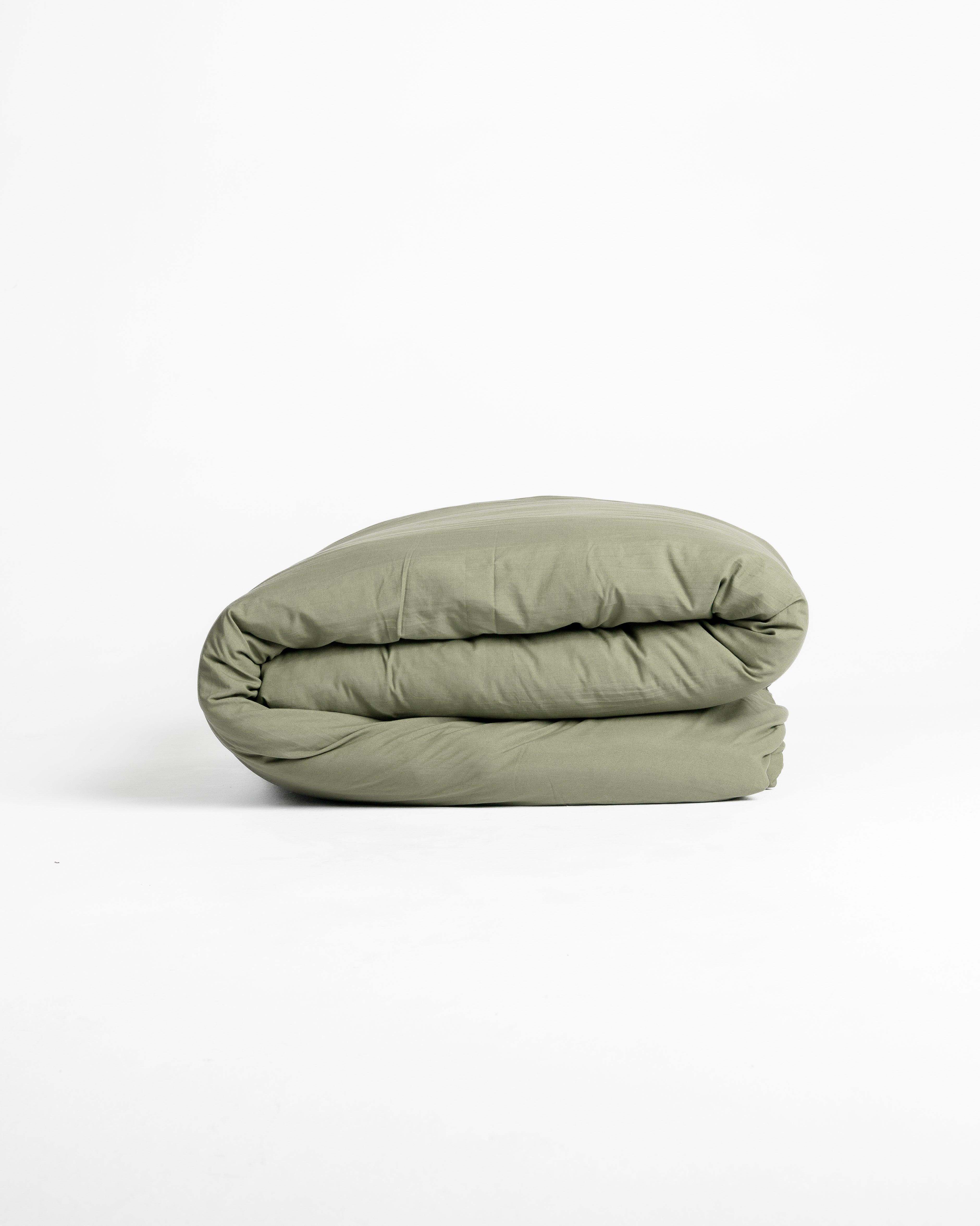 Solid Washed Cotton Duvet - Matcha